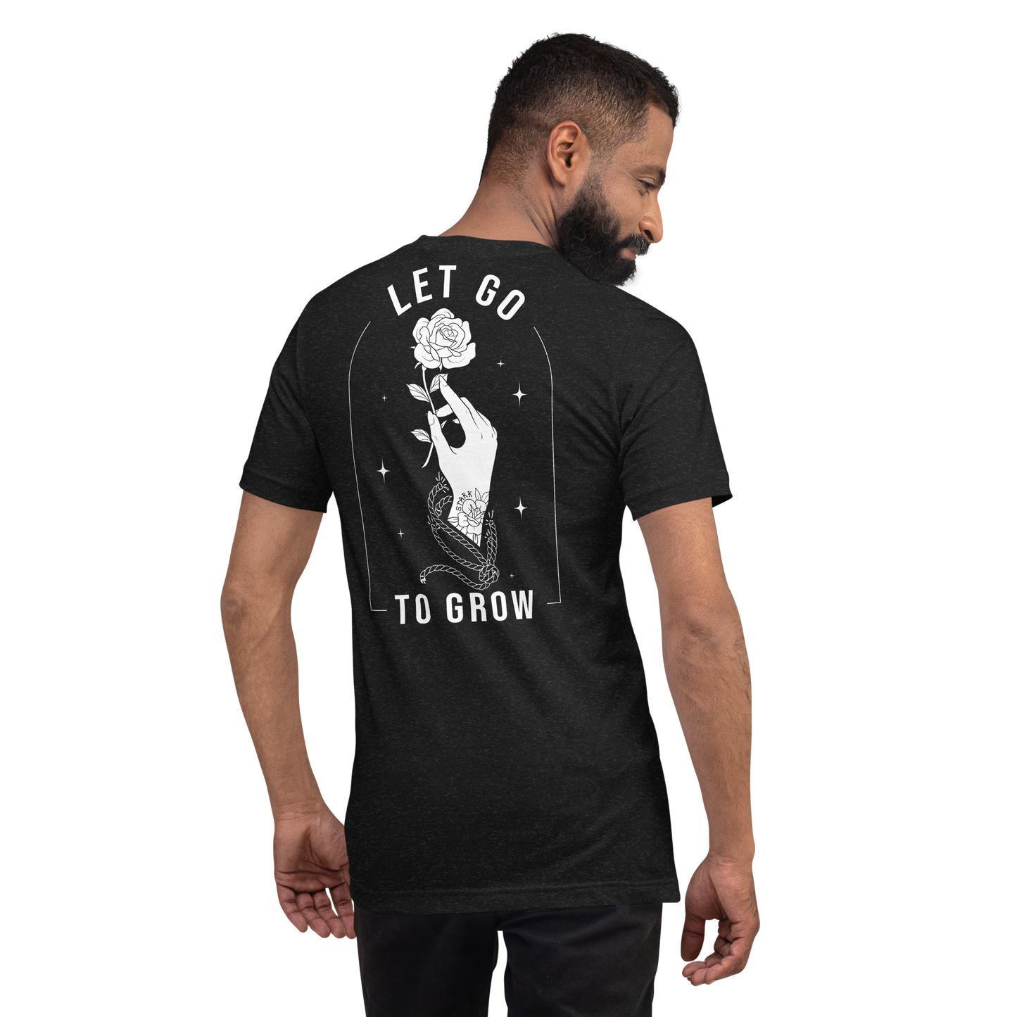 STARK Let Go To Grow @}----- Bold Print Bella Soft T-Shirt