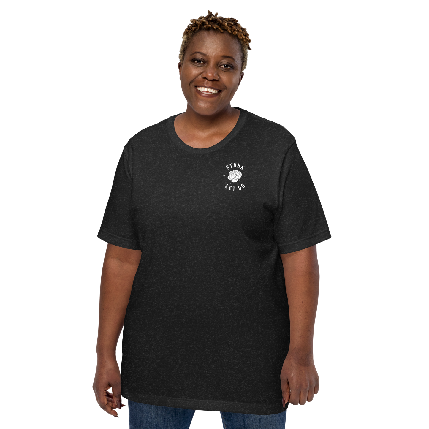 STARK Let Go To Grow @}----- Bold Print Bella Soft T-Shirt