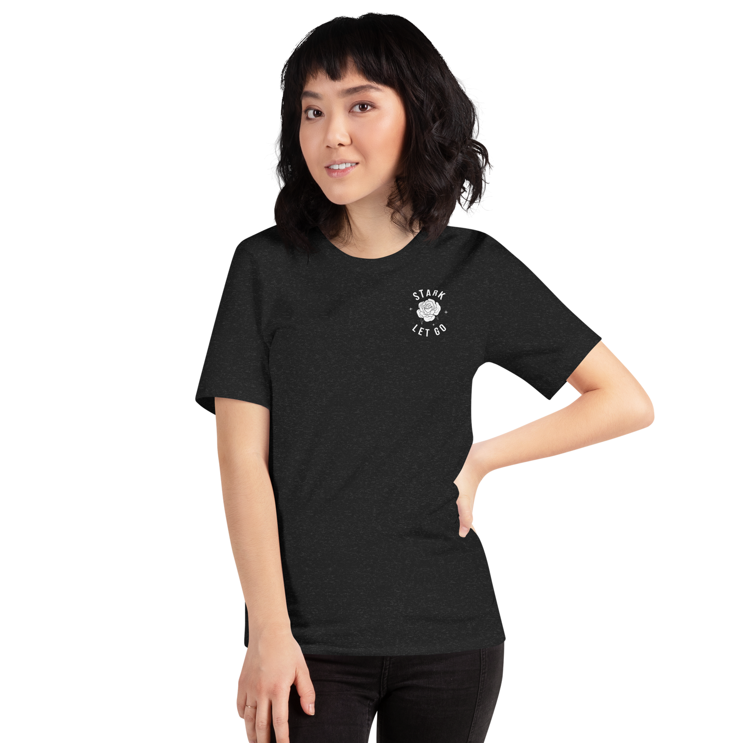 STARK Let Go To Grow @}----- Bold Print Bella Soft T-Shirt