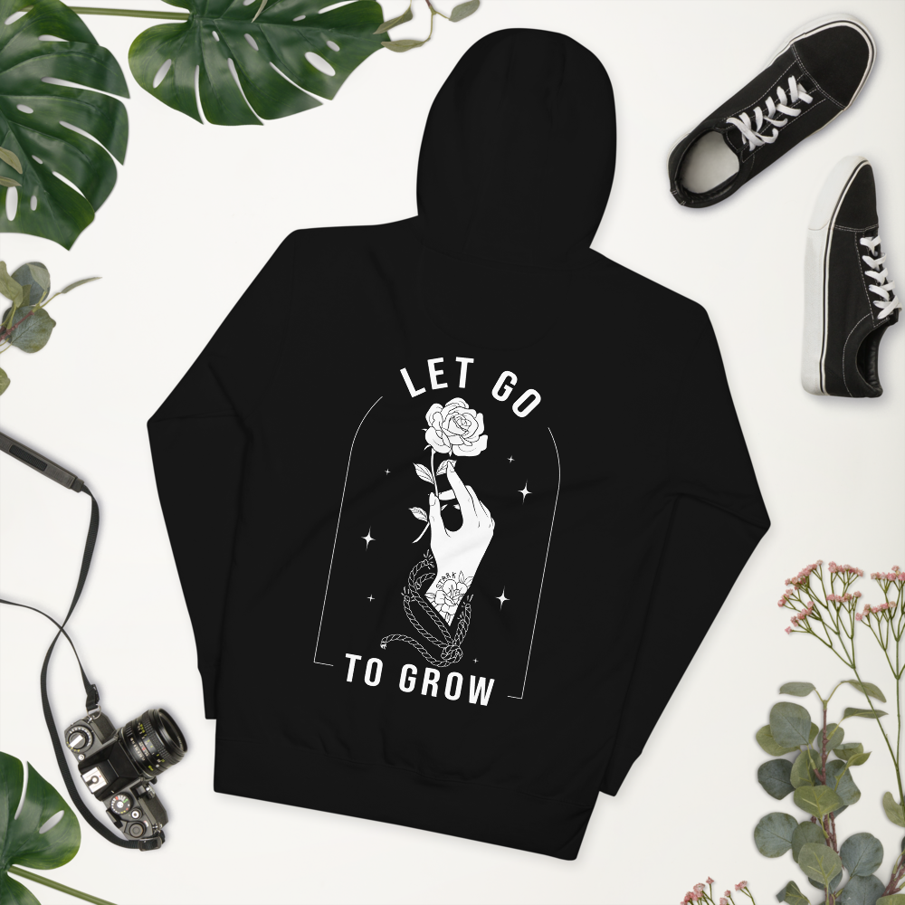 STARK Let Go To Grow @}-----  Bold Print Unisex Hoodie