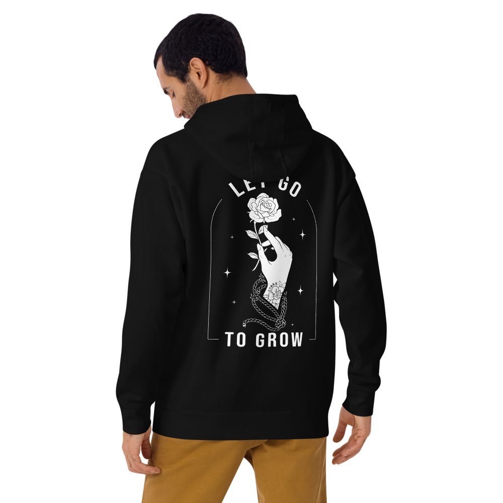 STARK Let Go To Grow @}-----  Bold Print Unisex Hoodie