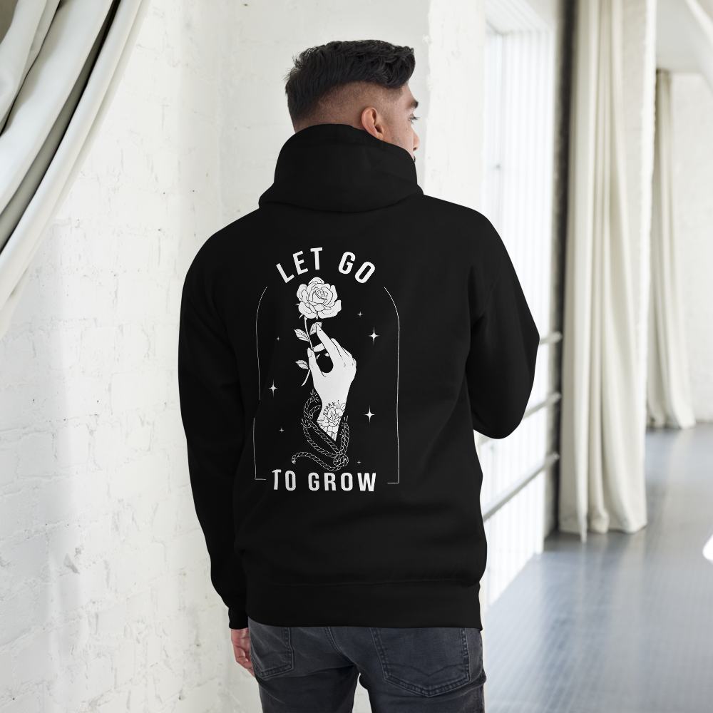 STARK Let Go To Grow @}-----  Bold Print Unisex Hoodie