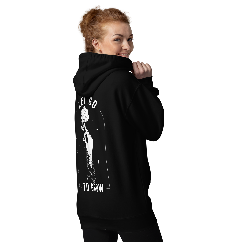 STARK Let Go To Grow @}-----  Bold Print Unisex Hoodie